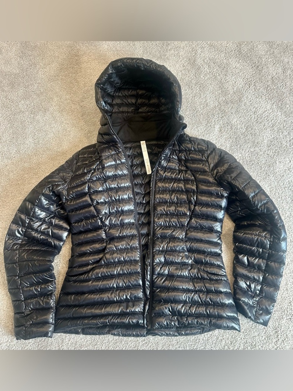 Lululemon Lightweight Black Packable Hooded Puffer Jacket - Women's